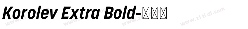 Korolev Extra Bold字体转换